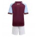 Aston Villa Domáci Detský futbalový dres 2025-26 Krátky Rukáv (+ trenírky)